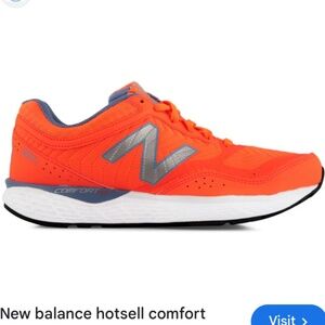 New Balance 520 v2 Comfort Ride Orange Coral & Silver W Sz 7